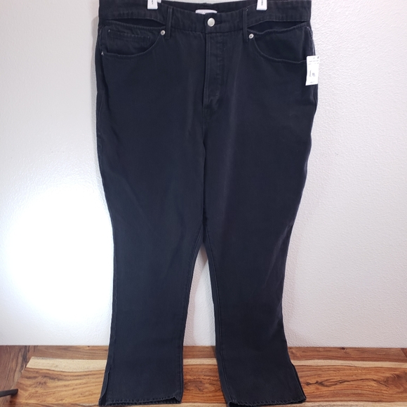 Good American Good Boy Slit Waistband Black Size 15 - Picture 6 of 16